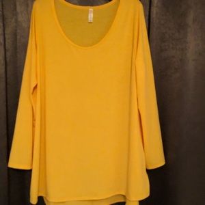 Lularoe Yellow Lynnae 3xl